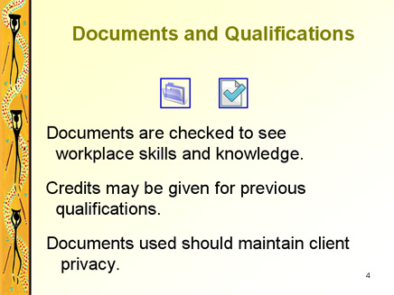 Documents and Qualifications