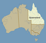 Map of Queensland