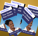 A collection of pamphlets in multiple languages